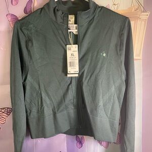 adidas Women's Zip-Up Jacket in Deep Green